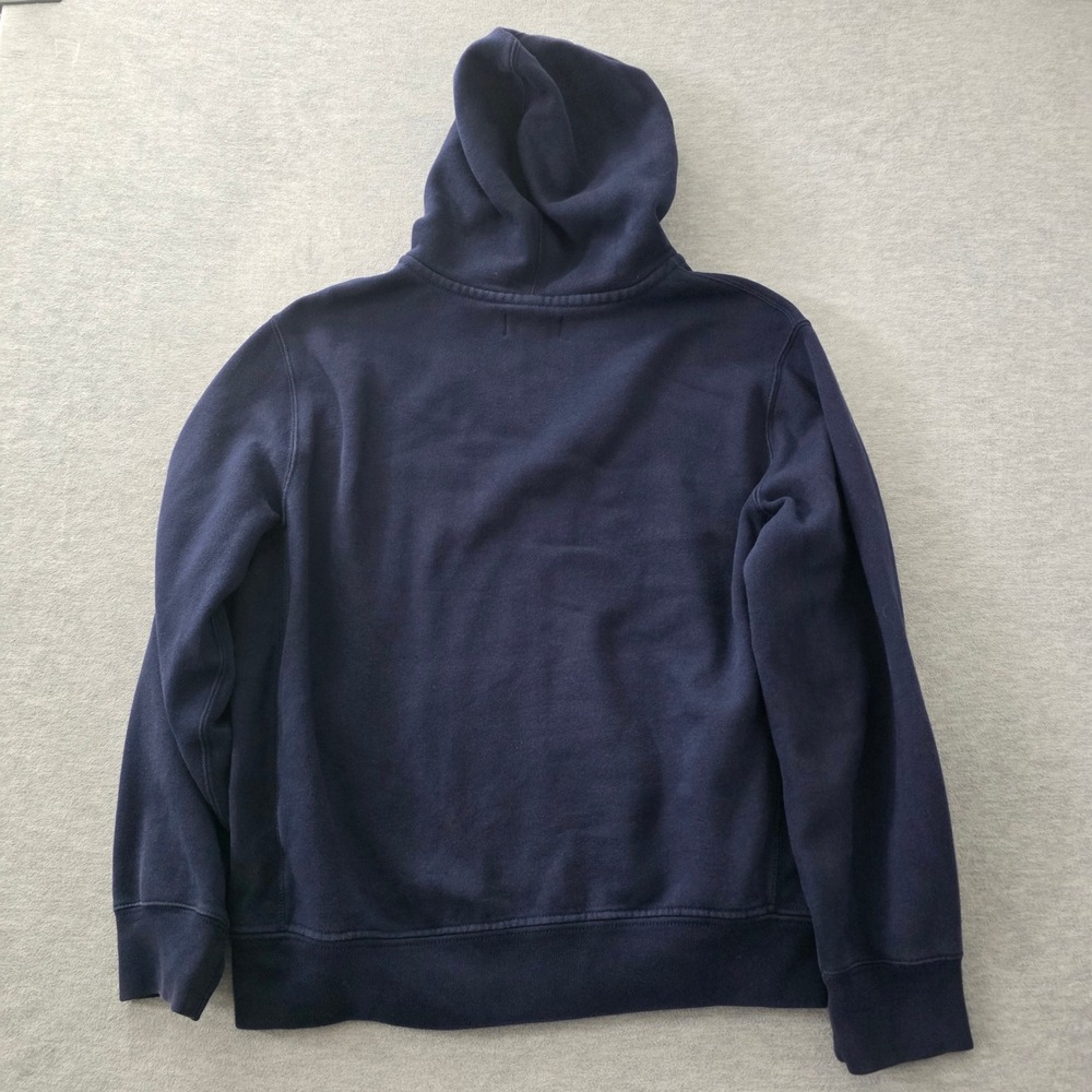 Polo Ralph Lauren Mens XL Navy Blue Full Zip Hoodie Red Pony Logo Cotton Blend - Picture 7 of 9